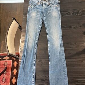 True Religion Light Blue Flare Jeans